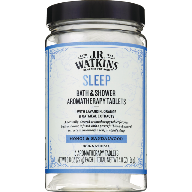 slide 1 of 1, J.R. Watkins Sleep Bath & Shower Aromatherapy Tablets, 6 Ct, 6 ct