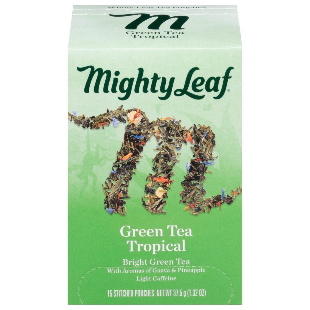 slide 6 of 12, Mighty Leaf Stitched Pouches Tropical Green Tea 15 ea, 15 ct