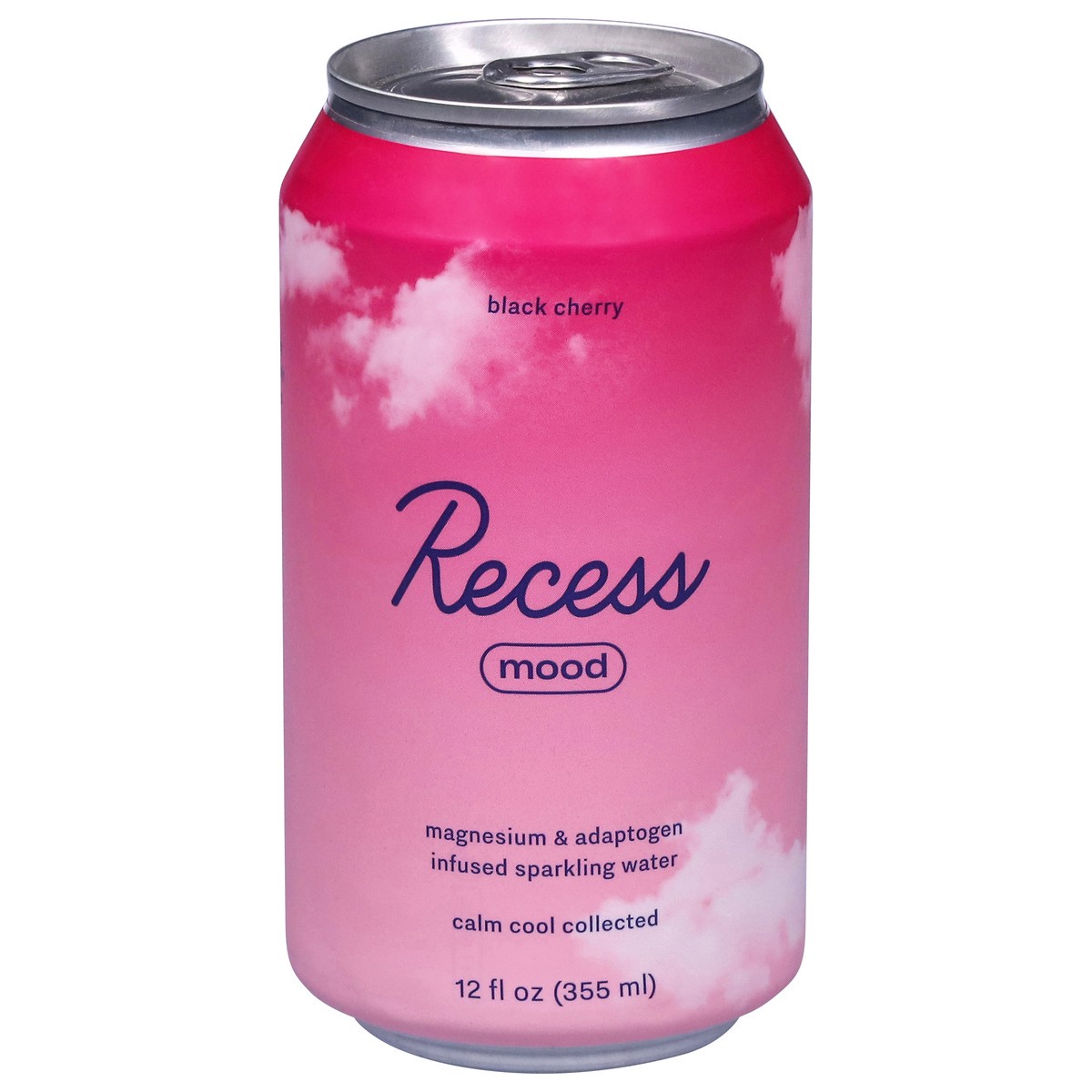 slide 1 of 15, Recess Mood Black Cherry Sparkling Water 12 fl oz, 12 oz