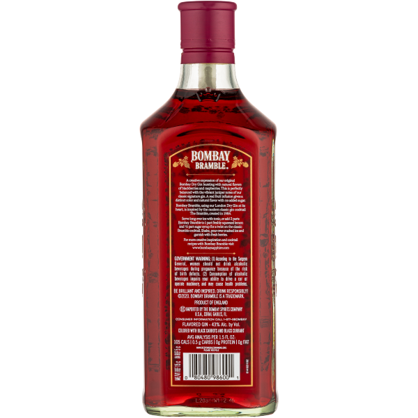 slide 5 of 25, Bombay Bramble Blackberry & Raspberry Flavored Gin 750 ml, 750 ml
