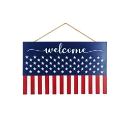 Meijer Corporate Seasonal Mcs Americana Wooden Flag Wall Decor