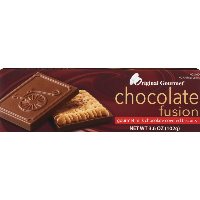 slide 1 of 1, Fusion Milk Chocolate Covered Biscuit, 3.6 oz