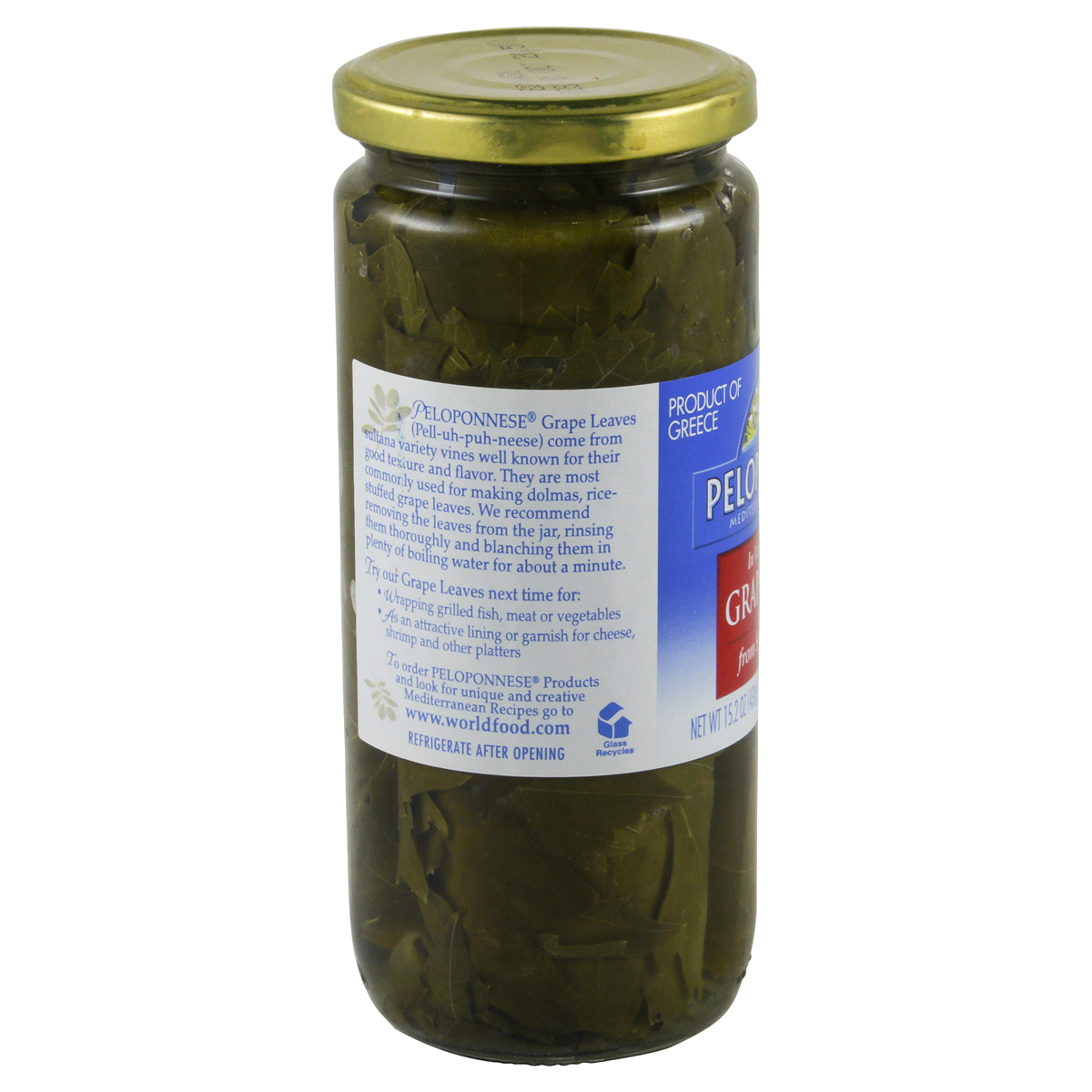 slide 4 of 4, Peloponnese Grape Leaves, 15.2 oz