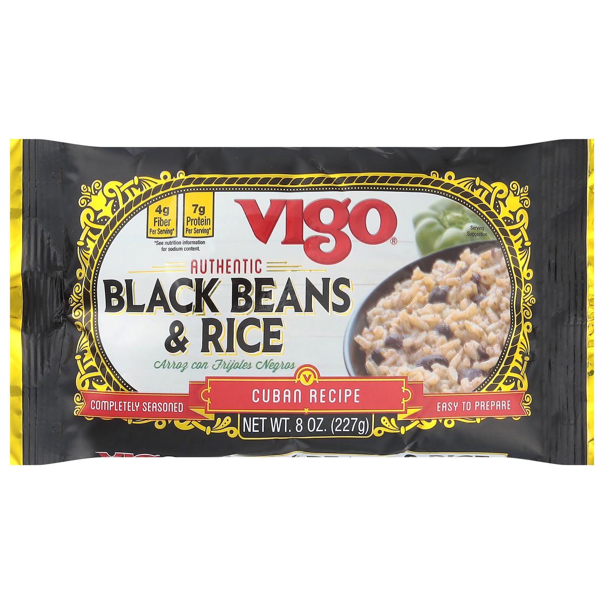 slide 1 of 6, Vigo Authentic Cuban Recipe Black Beans & Rice 8 oz, 8 oz