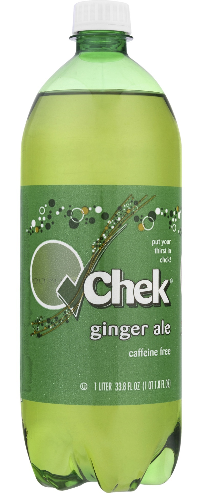 slide 1 of 1, Chek Check Ginger Ale - 1 liter, 1 liter