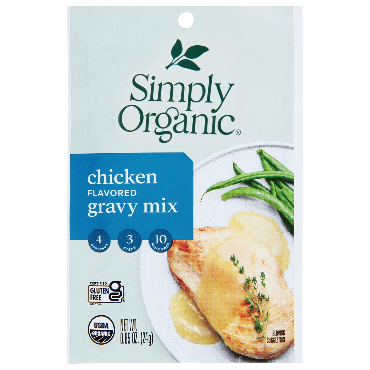 slide 10 of 13, Simply Organic Chicken Gravy Mix, 0.9 oz