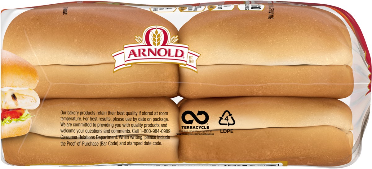 slide 11 of 11, Arnold Hawaiian Buns Buns, 8 count, 16 oz, 8 ct