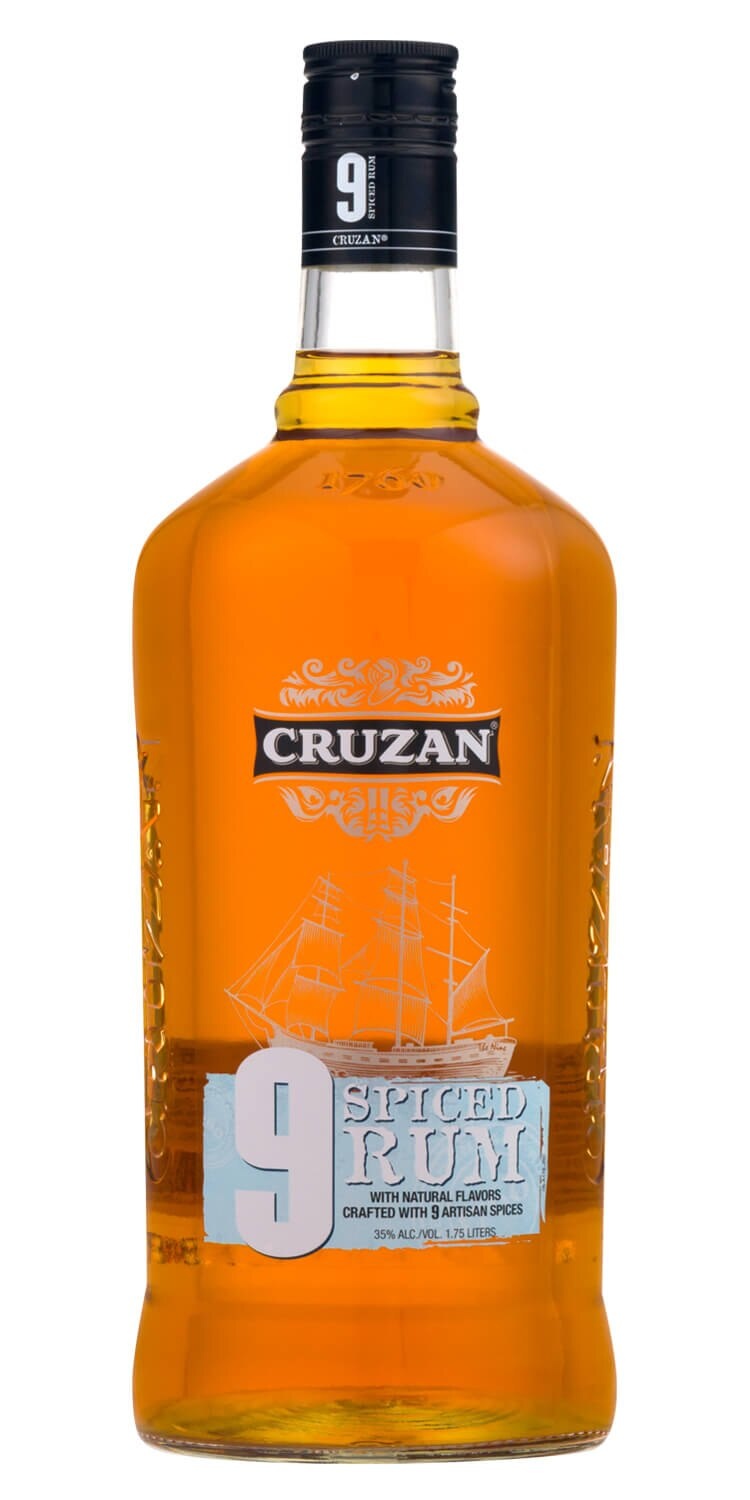slide 1 of 1, Cruzan 9 Spiced Rum, 1.75 liter