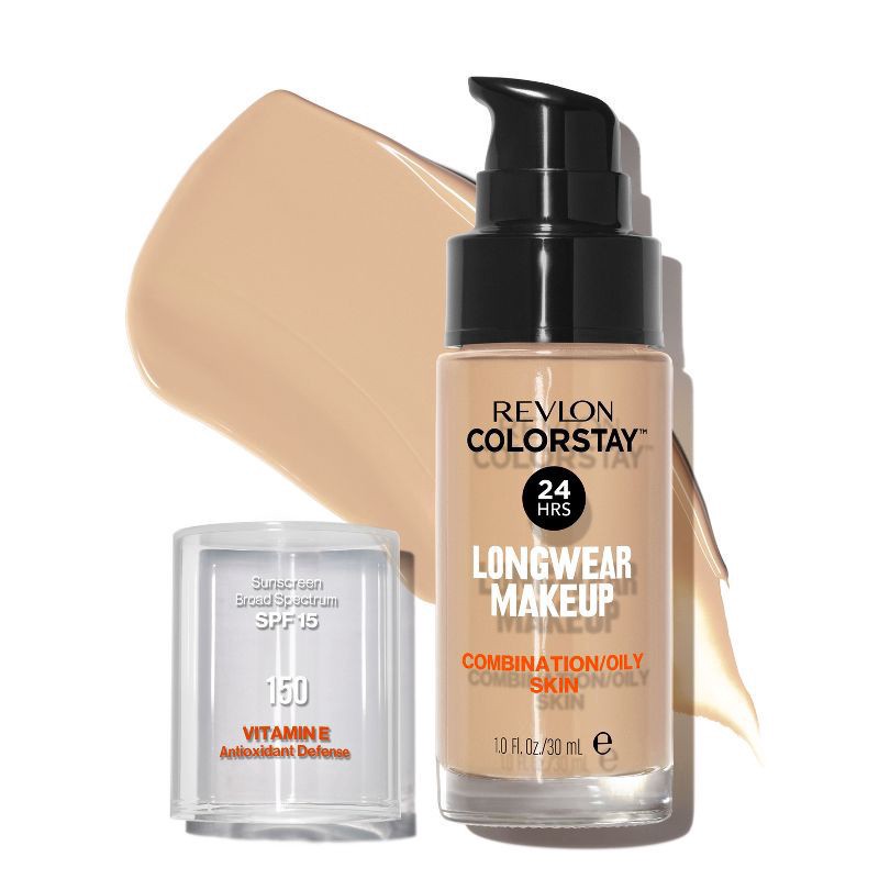 slide 1 of 8, Colorstay Makeup for Combination/Oily with SPF 15 - 150 Buff - 1 fl oz, 1 oz