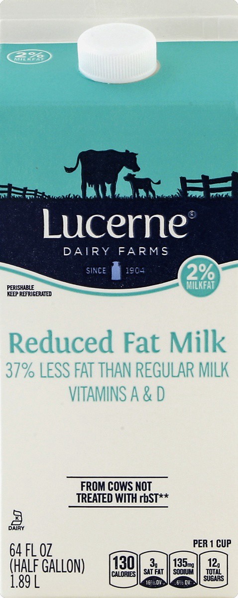 slide 3 of 4, Lucerne Dairy Farms Milk 64 oz, 1/2 gal