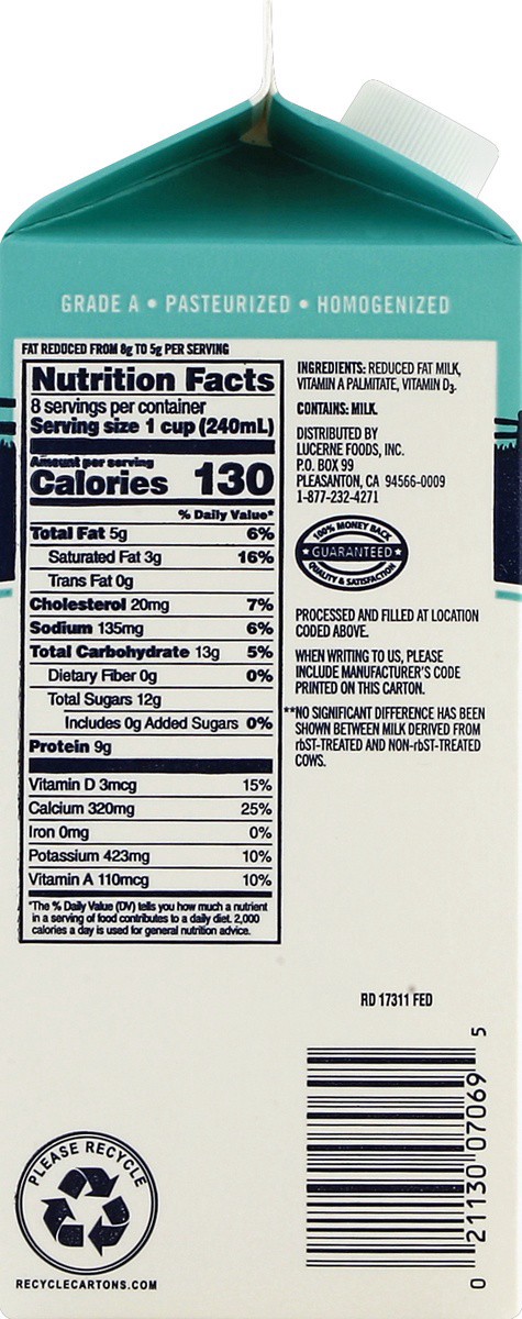 slide 4 of 4, Lucerne Dairy Farms Milk 64 oz, 1/2 gal