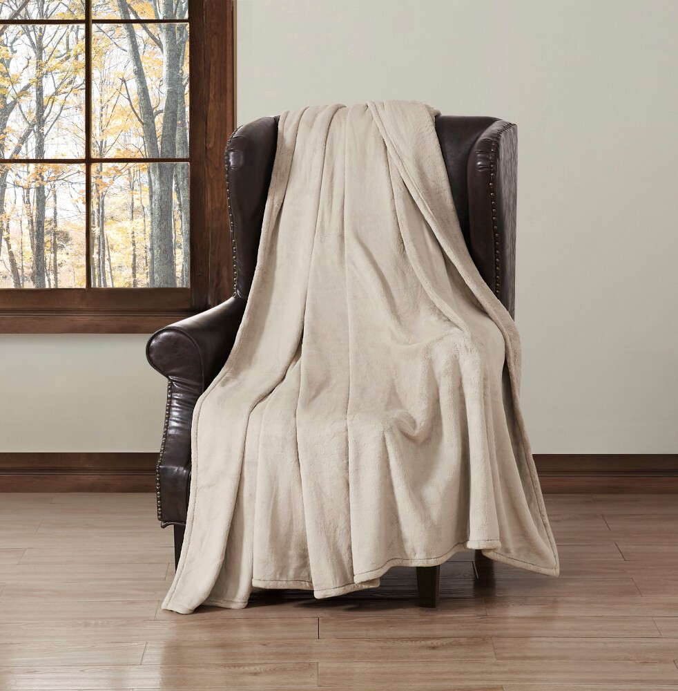 slide 2 of 2, Modavari® Rolled Blanket - Tan, 1 ct
