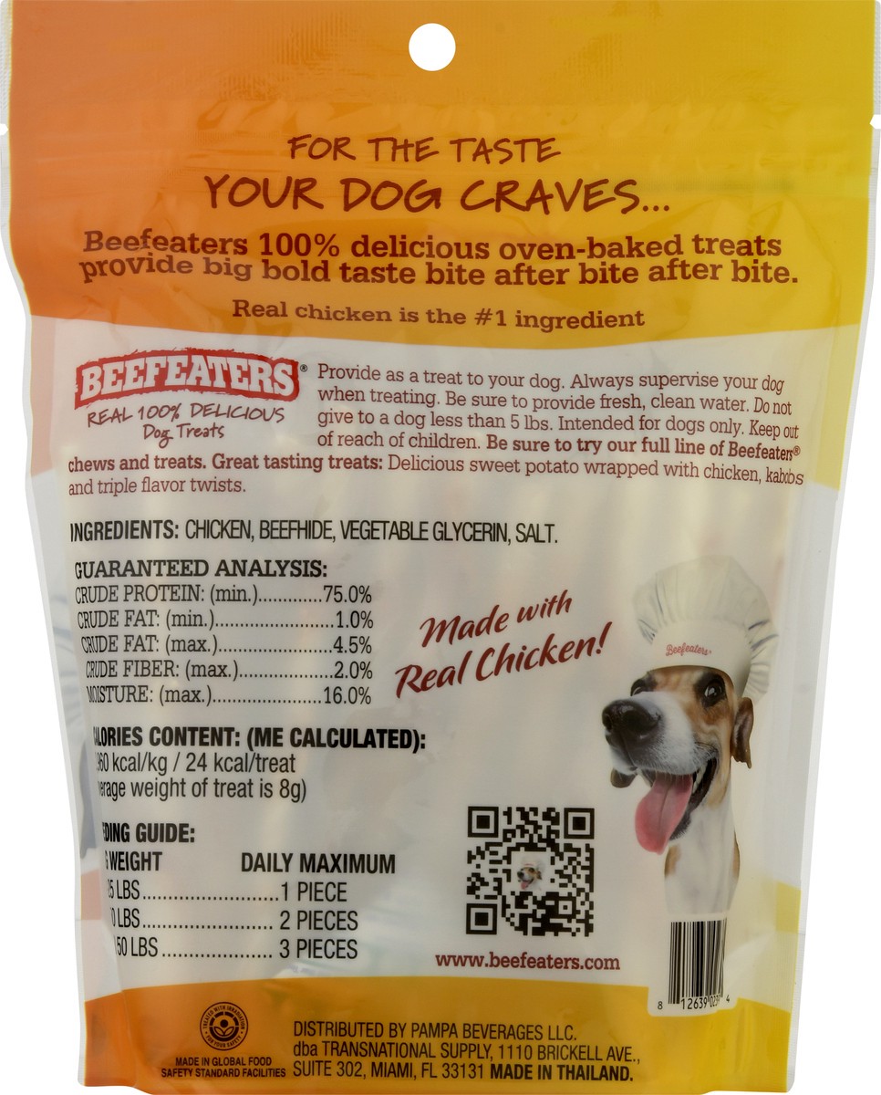 slide 3 of 9, Beefeater Oven-Baked Beefhide 5 inch Twists with Chicken Dog Treats 10.0 oz, 10 oz