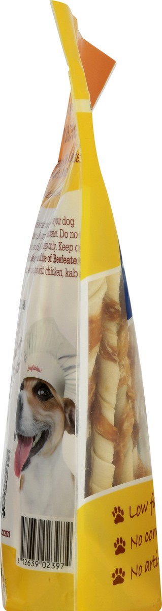 slide 5 of 9, Beefeater Oven-Baked Beefhide 5 inch Twists with Chicken Dog Treats 10.0 oz, 10 oz