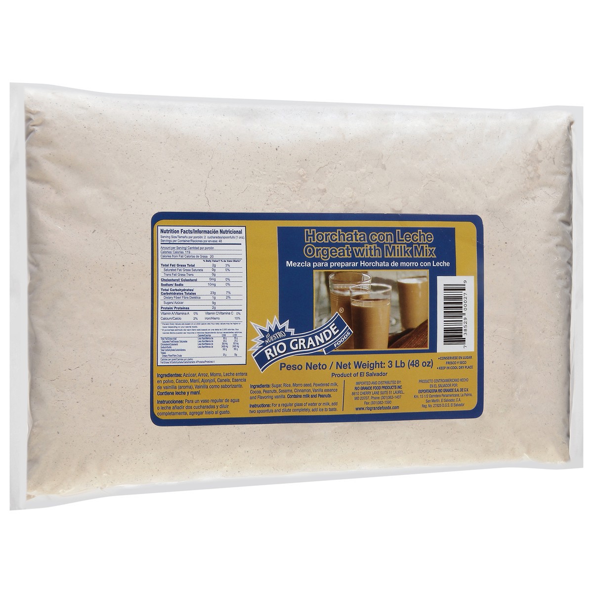 slide 9 of 9, Rio Grande Orgeat with Milk Mix 3 lb, 3 lb