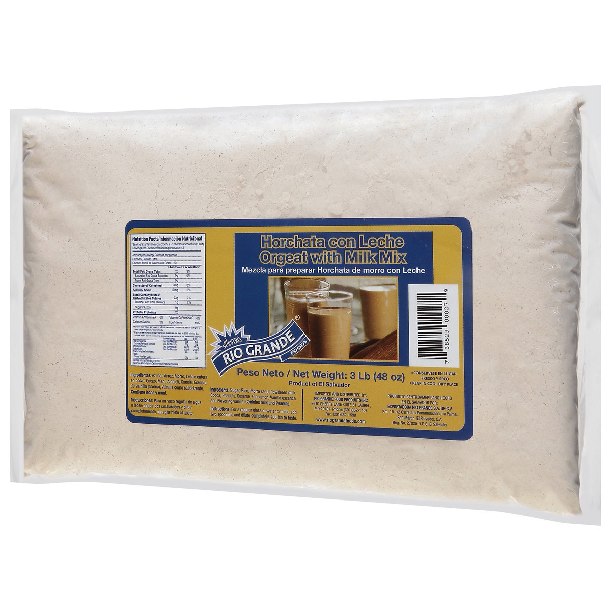 slide 3 of 9, Rio Grande Orgeat with Milk Mix 3 lb, 3 lb