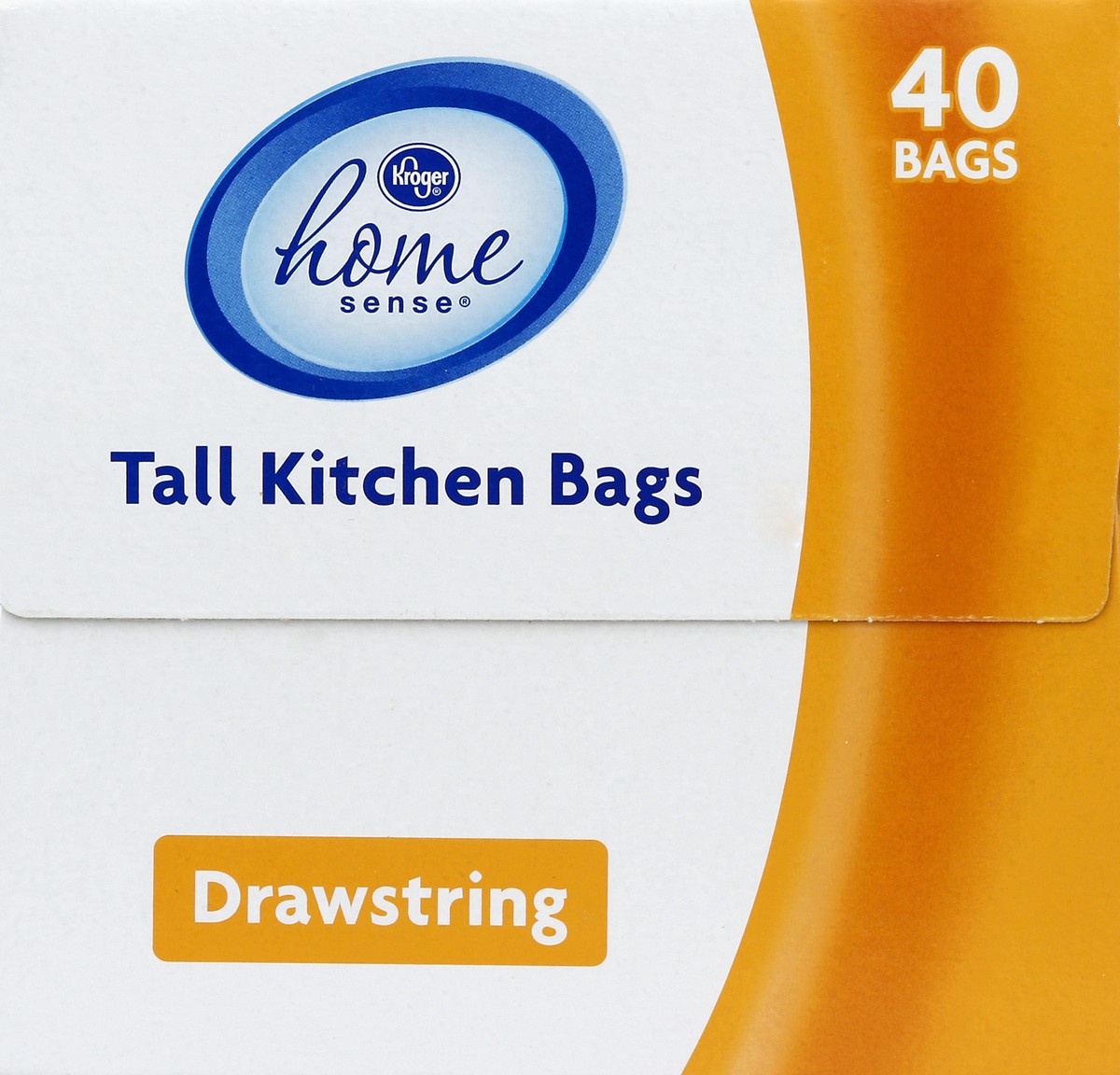 slide 3 of 4, Kroger Home Sense Drawstring Tall Kitchen Clean Fresh, 40 ct