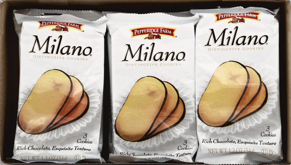 slide 2 of 4, Pepperidge Farm Milano Cookies Distinctive Cookies Rich Chocolate Flavor, 10.8 oz