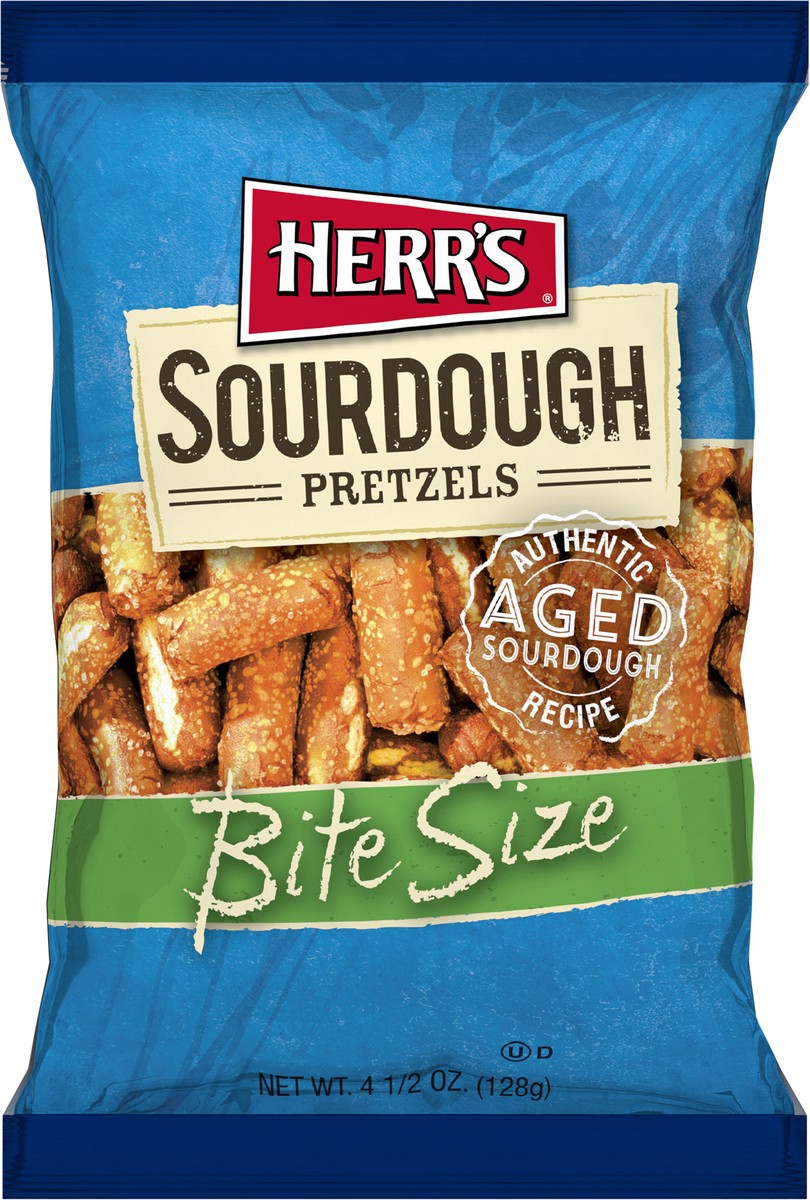 slide 7 of 9, Herr's Bite size Sourdough Pretzels Bite Size 4.5 oz, 4.50 ct