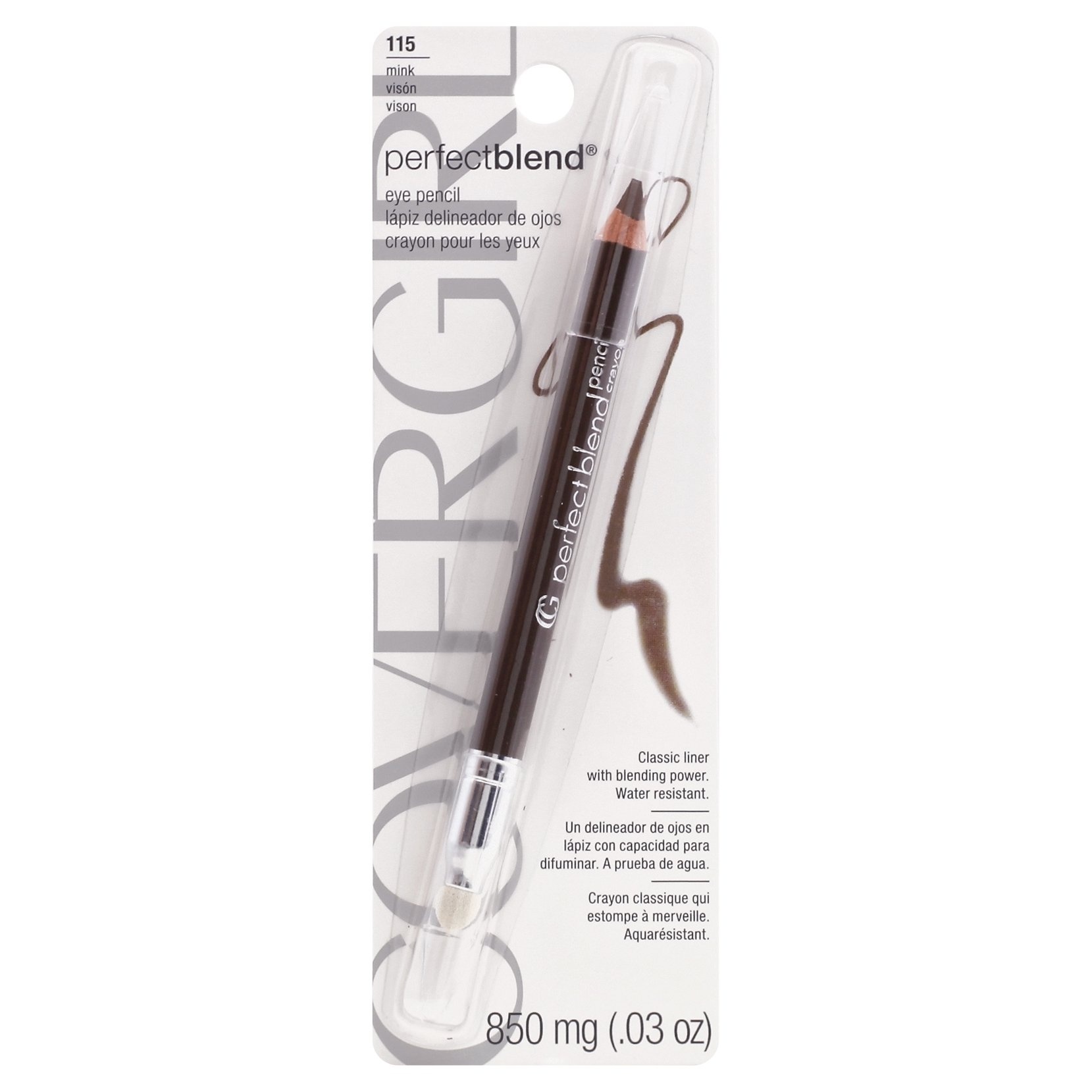 slide 1 of 2, Covergirl Perfectblend Eye Pencil, Mink 115, 0.03 oz