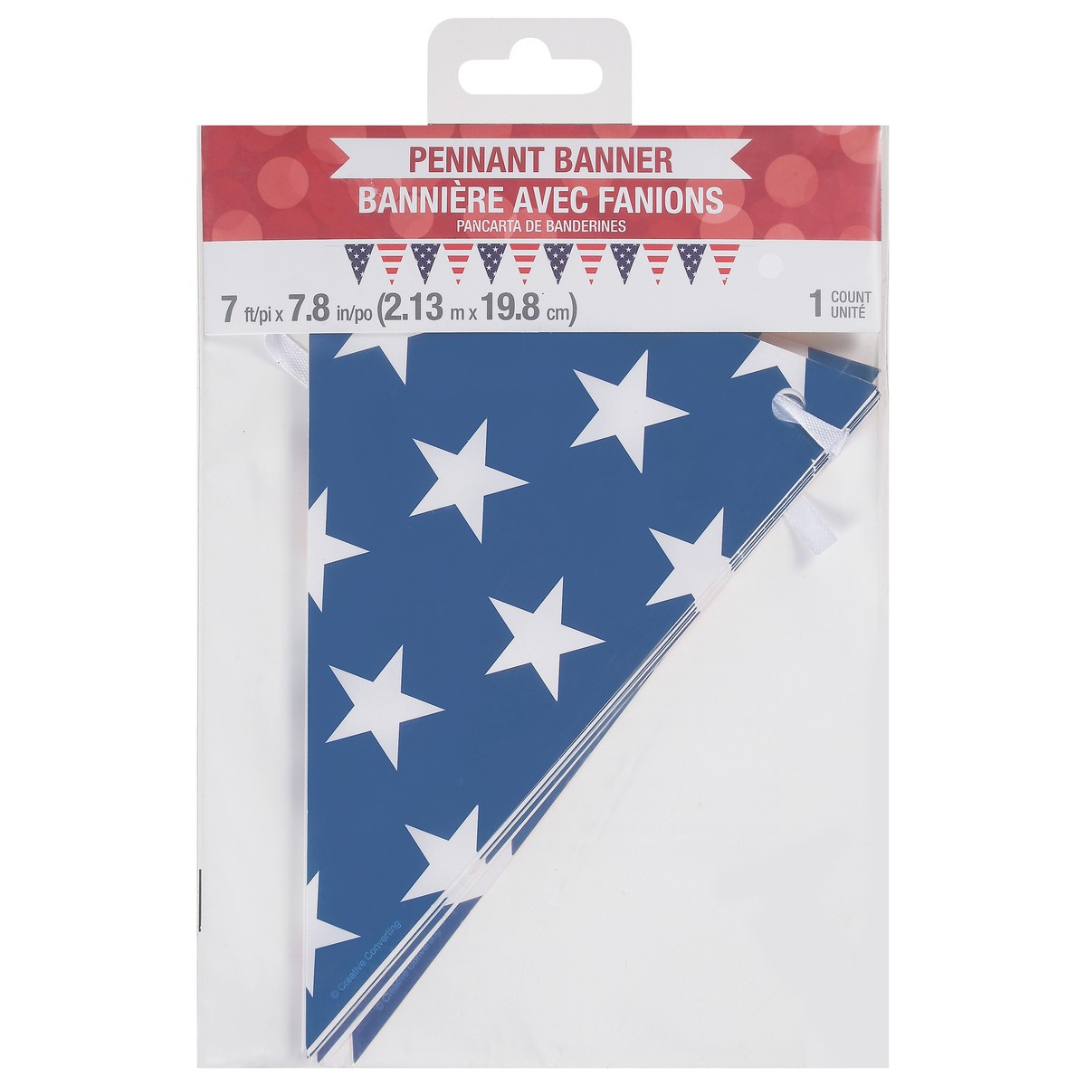 slide 2 of 9, Creative Converting Patriotic Banner, 1 ct