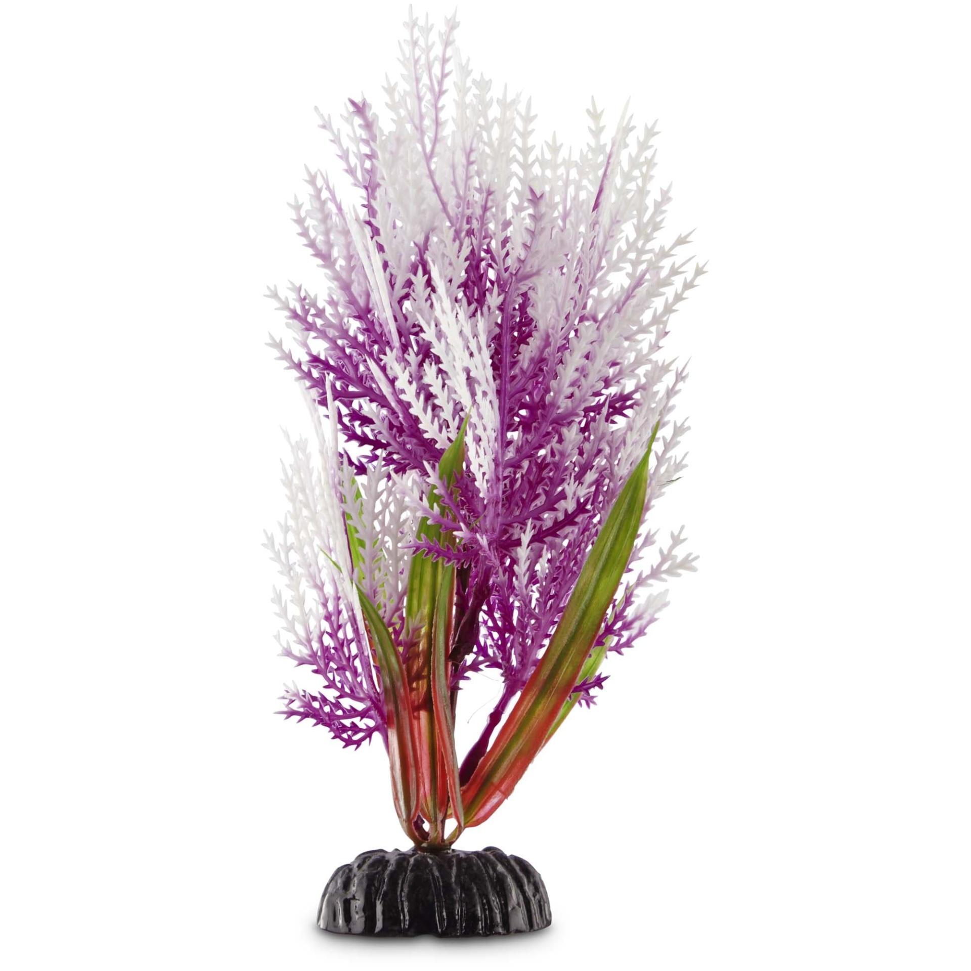 slide 1 of 1, Imagitarium Purple Hairgrass Foreground Plastic Aquarium Plant, MED