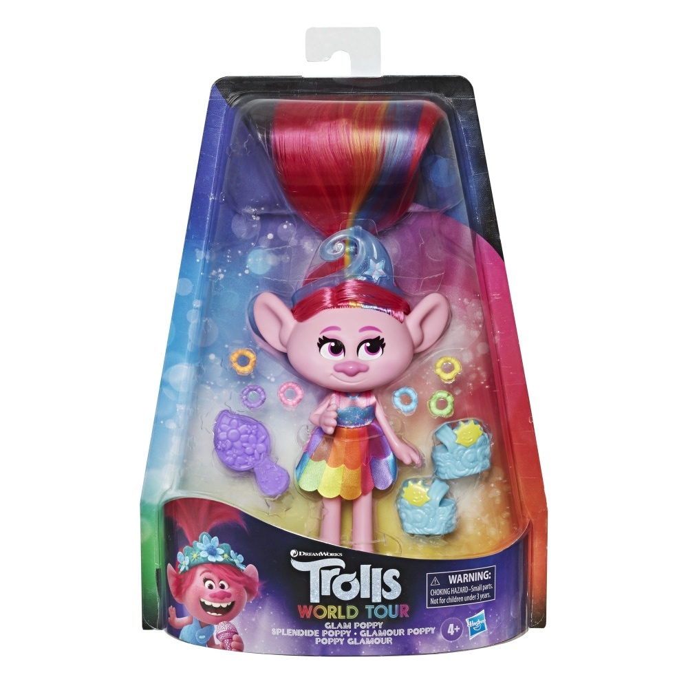 slide 1 of 1, Hasbro Trolls World Tour Glam Poppy Doll, 1 ct