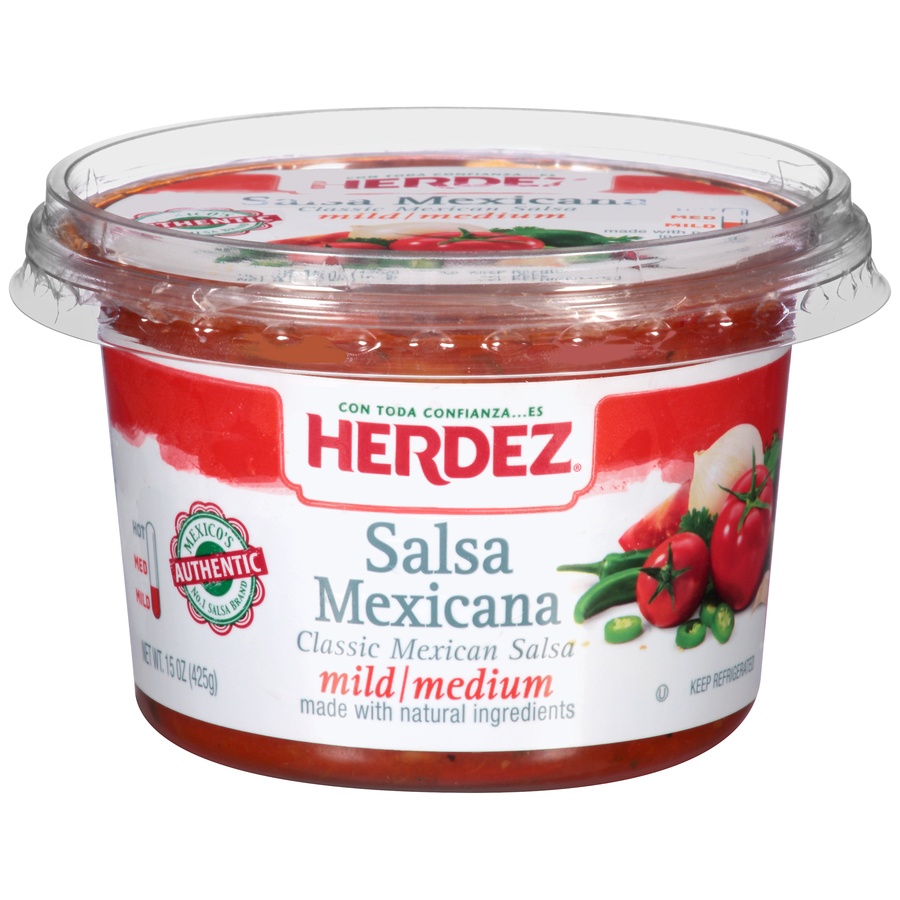 slide 1 of 6, Herdez Mild/Medium Salsa Mexicana, 15 oz