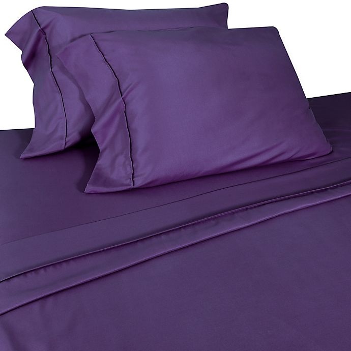 slide 1 of 1, Home Dynamix Micro Lush Microfiber Twin Sheet Set - Purple, 1 ct