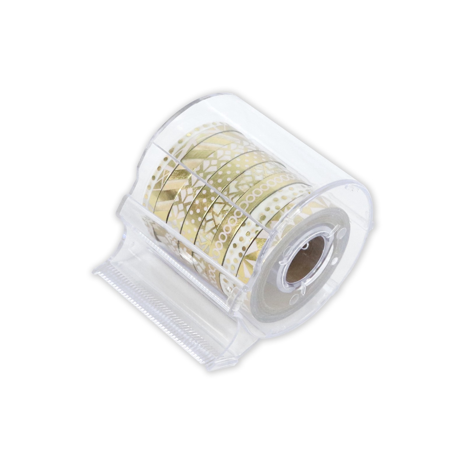 slide 3 of 4, Gold Foil Crafting Washi Tape & Dispenser Set By Recollections, 6mm x 5 yd/6mm x 4.5m