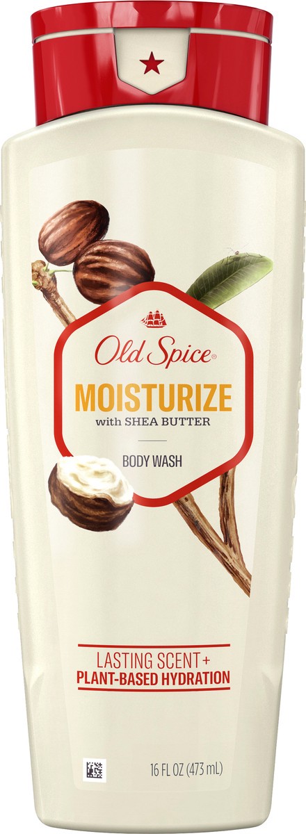 slide 3 of 3, Old Spice Men's Body Wash Moisturize with Shea Butter, 16 oz, 16 oz