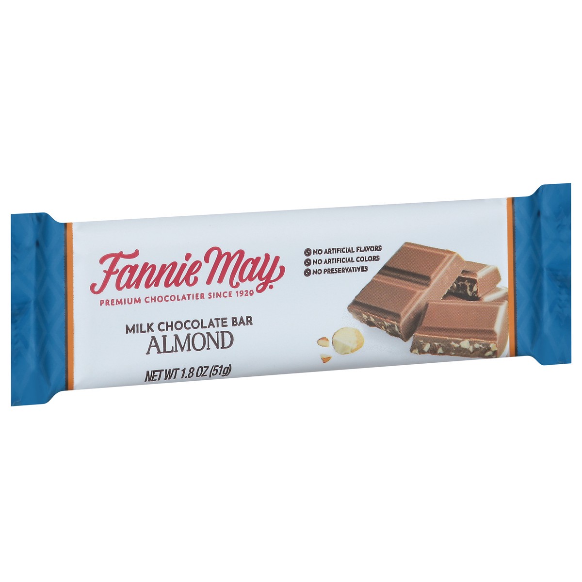 slide 2 of 9, Fannie May Chocolate & Almond Bar, 1.8 oz