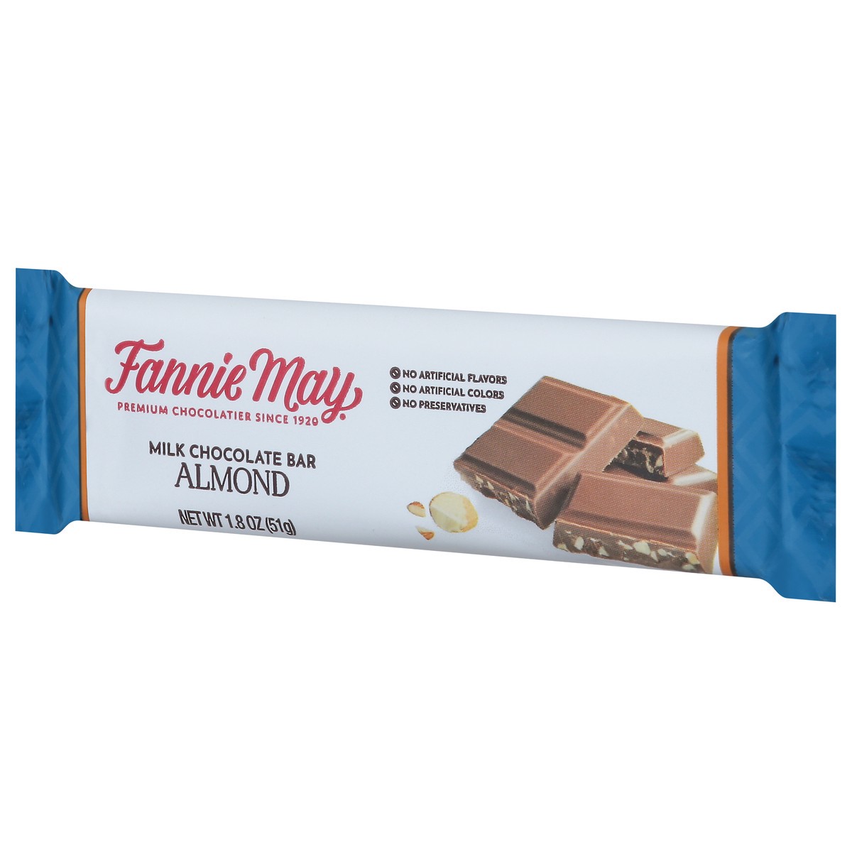 slide 3 of 9, Fannie May Chocolate & Almond Bar, 1.8 oz