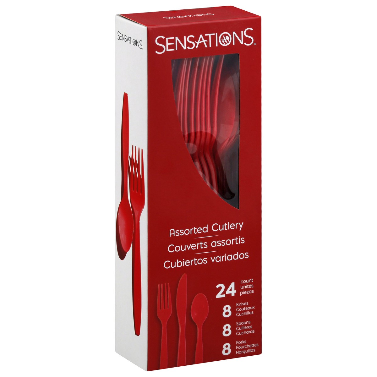 slide 6 of 9, Sensations Cutlery 24 ea, 24 ct