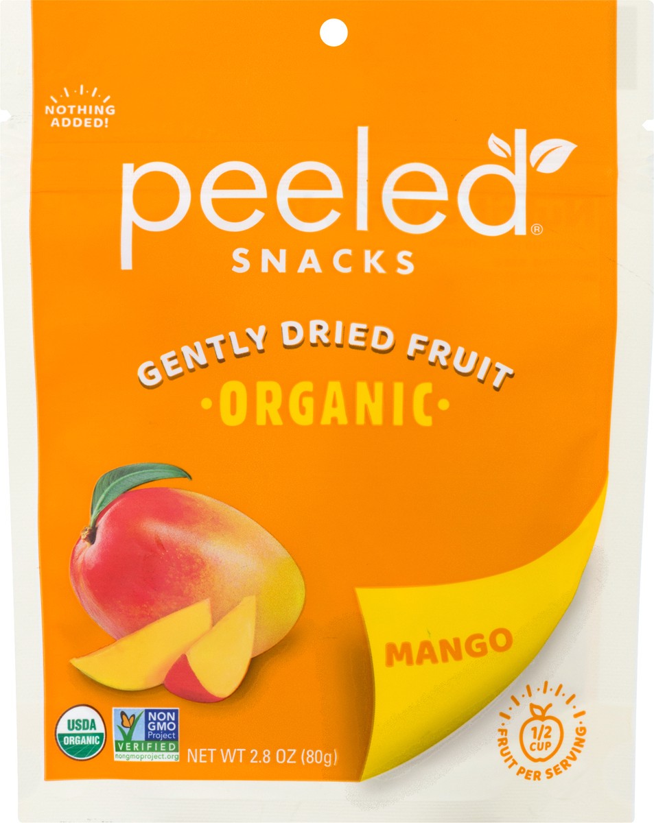 slide 6 of 9, Peeled Snacks Organic Gently Mango Dried Fruit 2.8 oz, 2.8 oz