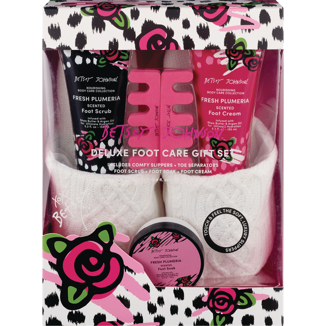 slide 1 of 1, Betsey Johnson Slipper Set, 1 oz