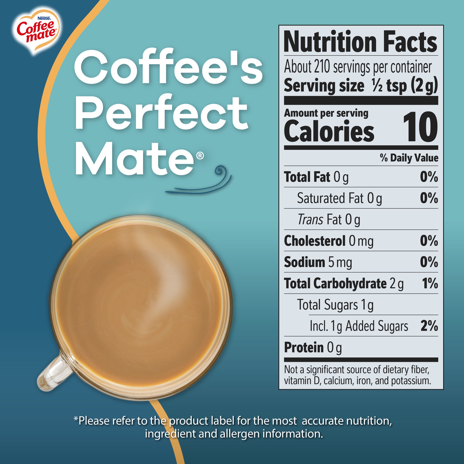 slide 5 of 7, Coffee-Mate Non-Dairy Coconut Creme Creamer 15 oz, 15 oz