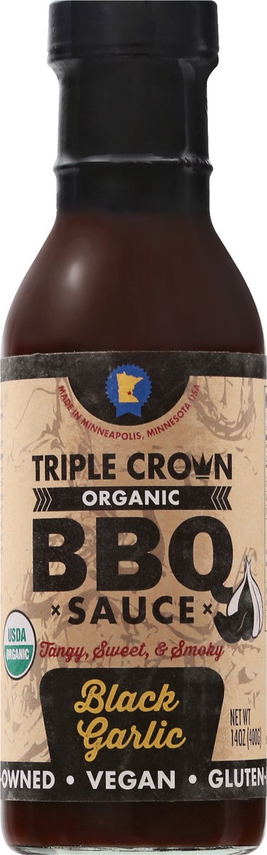 slide 12 of 13, Triple Crown Black Garlic Bbq Sauce Organic, 16 fl oz