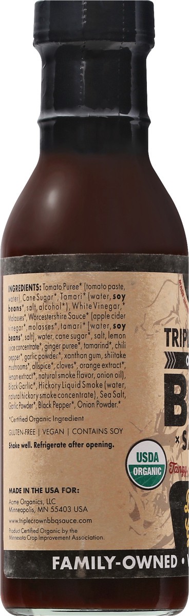 slide 4 of 13, Triple Crown Black Garlic Bbq Sauce Organic, 16 fl oz