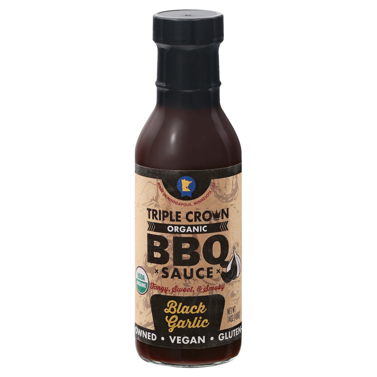 slide 6 of 13, Triple Crown Black Garlic Bbq Sauce Organic, 16 fl oz