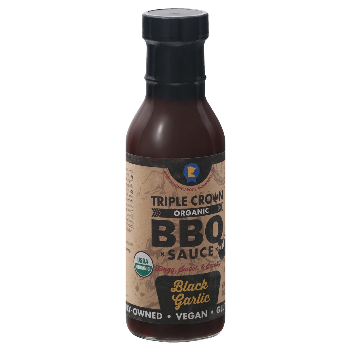 slide 8 of 13, Triple Crown Black Garlic Bbq Sauce Organic, 16 fl oz