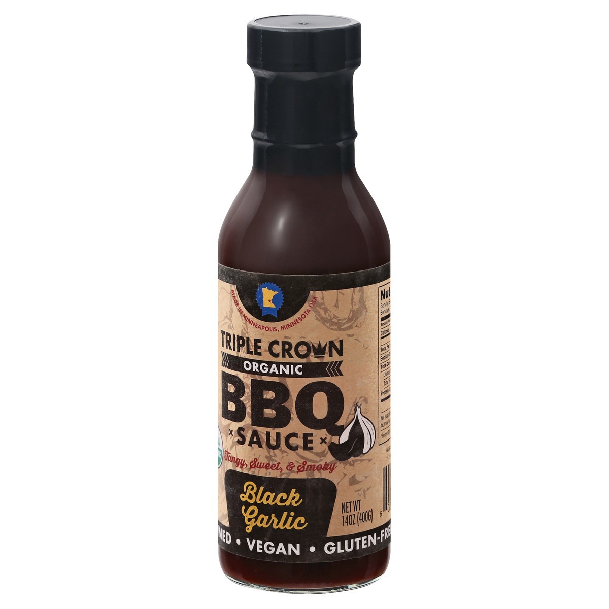 slide 9 of 13, Triple Crown Black Garlic Bbq Sauce Organic, 16 fl oz