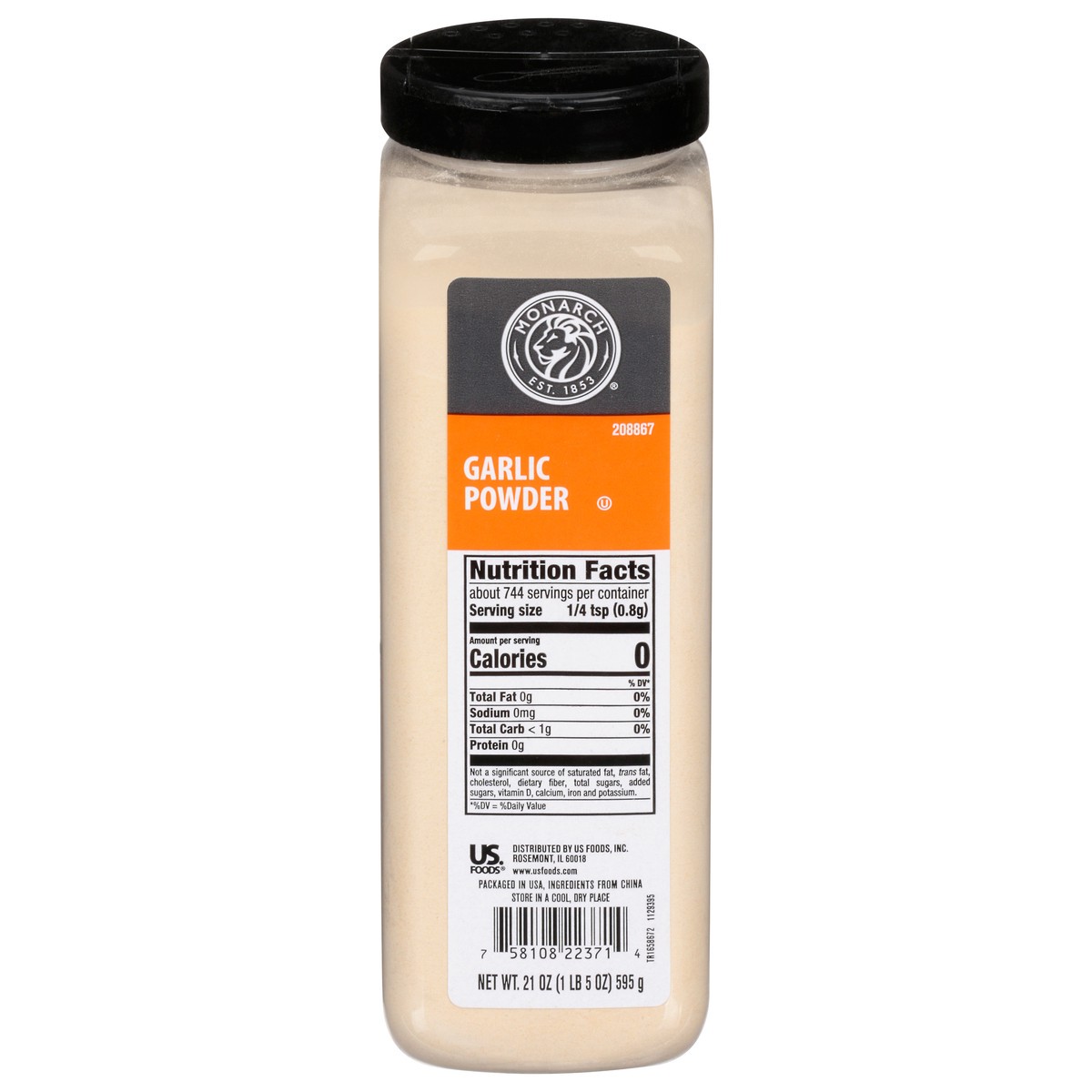 slide 1 of 12, Monarch Seasoning Garlic Powder, 21 oz