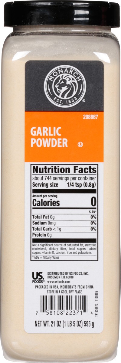 slide 3 of 12, Monarch Seasoning Garlic Powder, 21 oz