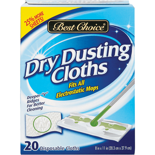 slide 1 of 1, Best Choice Dry Cleaning Cloths, 20 ct