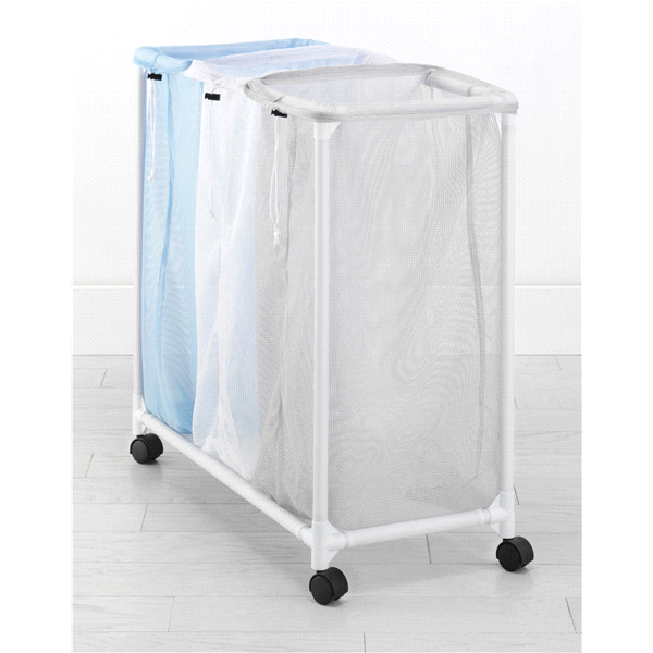 slide 1 of 1, Whitmor Triple Laundry Sorter, 1 ct