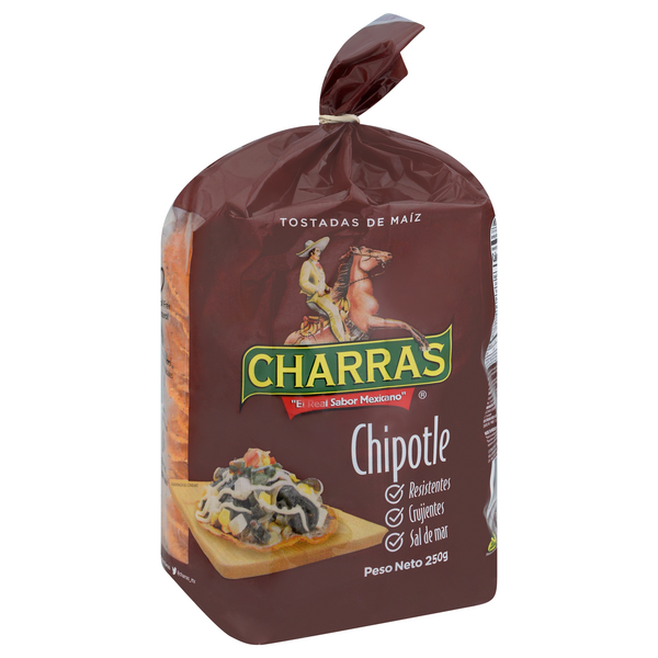 slide 1 of 1, Charras Chipotle Tostadas, 8.8 oz