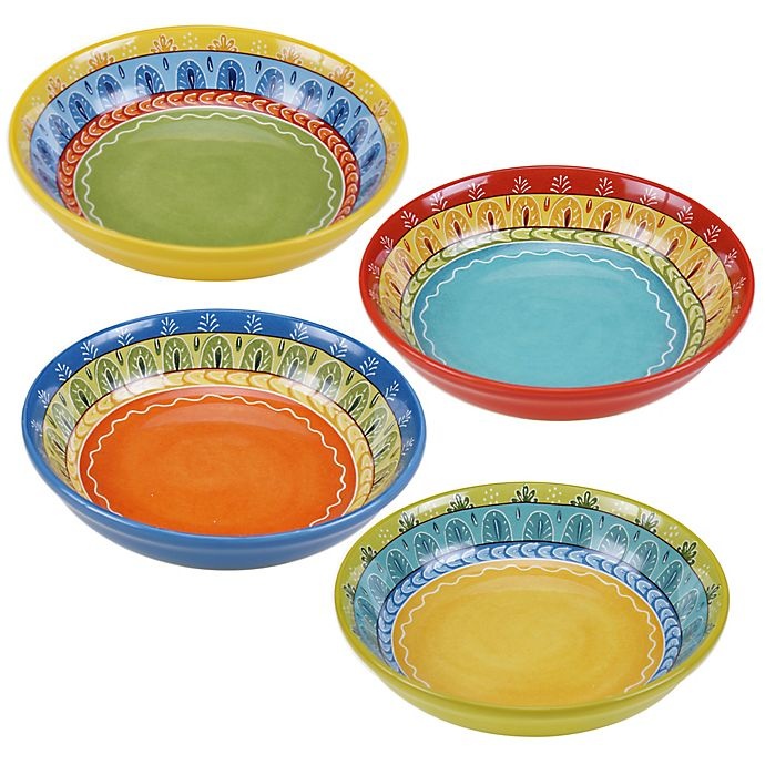 slide 1 of 1, Certified International Valencia Pasta/Soup Bowls, 4 ct