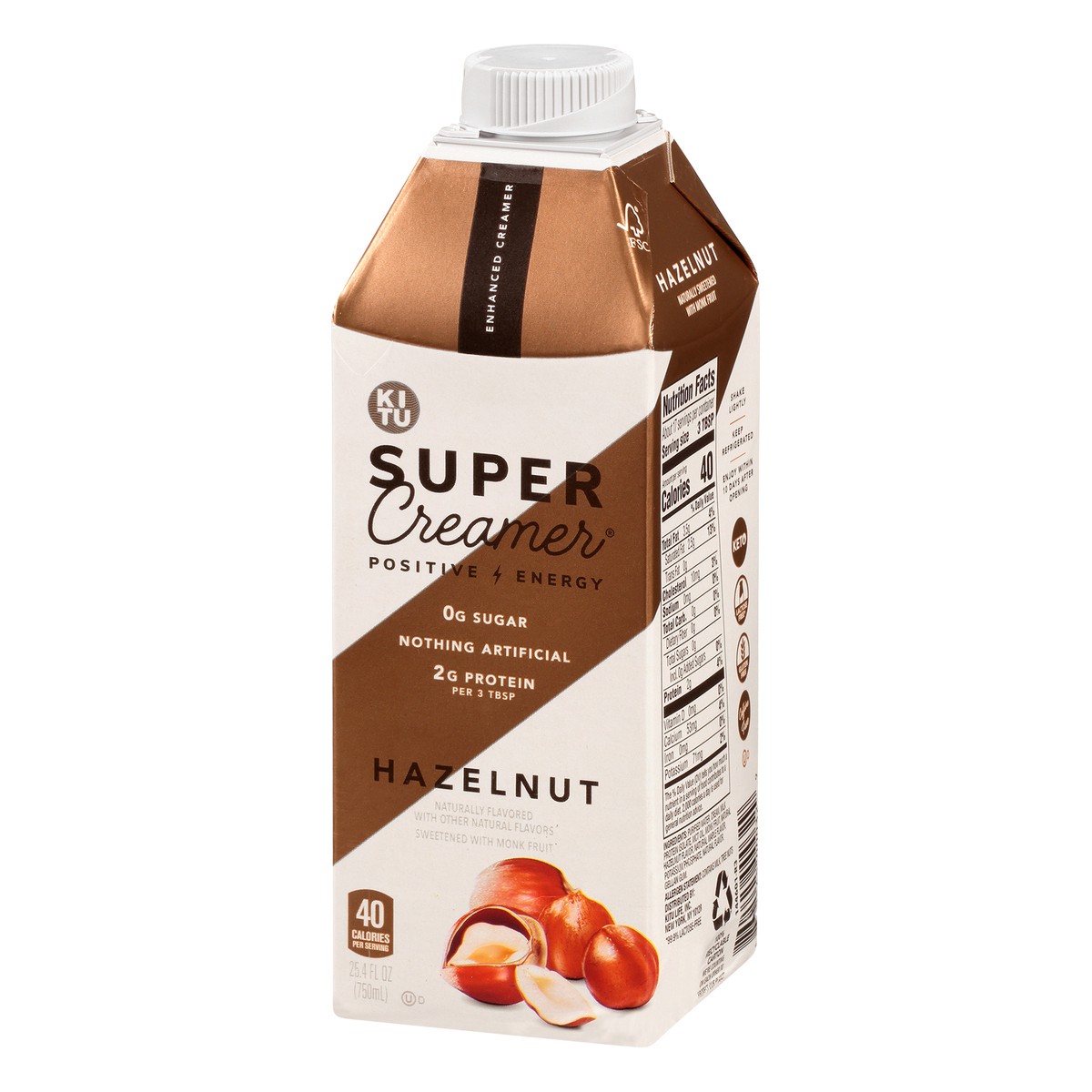 slide 7 of 13, Kitu Life Hazelnut Super Creamer Protein+m, 25.4 fl oz