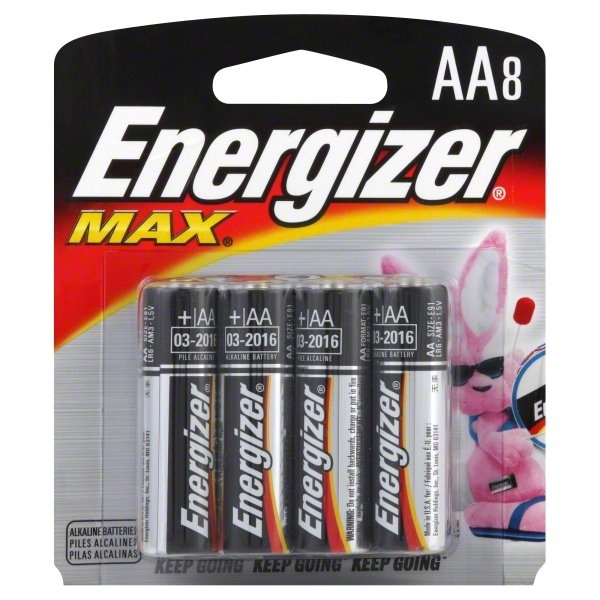 slide 1 of 1, Energizer Max Aa Alkaline Batteries, 8 ct